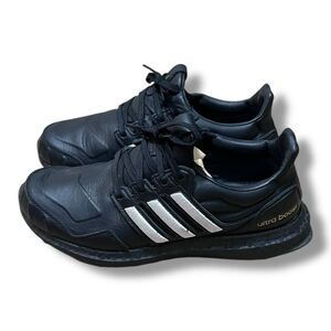 Adidas UltraBoost DNA Black/White Superstar Leather Shoes Men’s Size 6.5, EG2043